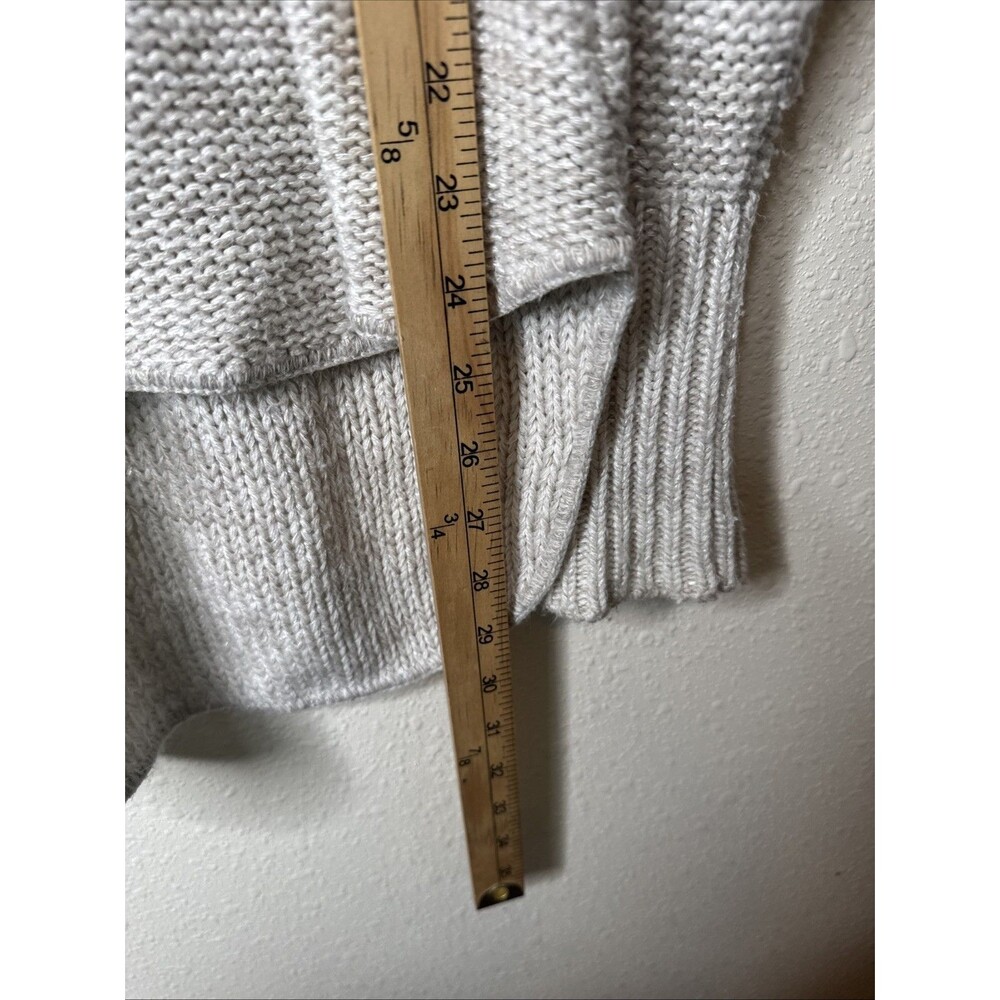 Susina Womens Hi-Low Sweater Size L Oatmeal Beige Long Sleeve Relaxed Pullover - Picture 8 of 10